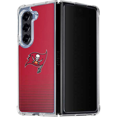 NFL Tampa Bay Buccaneers Breakaway Galaxy Z Fold5 5G Clear Case