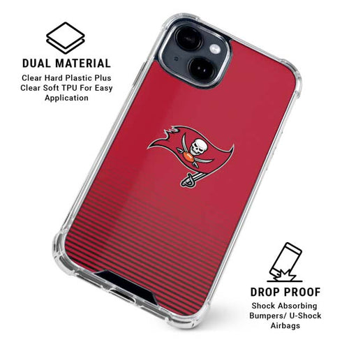 NFL Tampa Bay Buccaneers Breakaway iPhone 15 Clear Case
