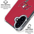 NFL Tampa Bay Buccaneers Breakaway iPhone 16 Clear Case