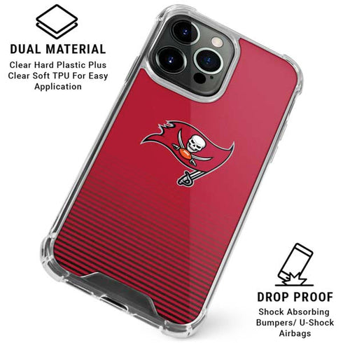 NFL Tampa Bay Buccaneers Breakaway iPhone 16 Pro Max Clear Case