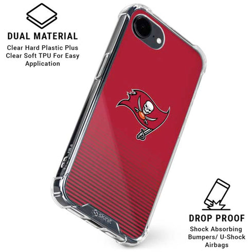 NFL Tampa Bay Buccaneers Breakaway iPhone 16e Clear Case