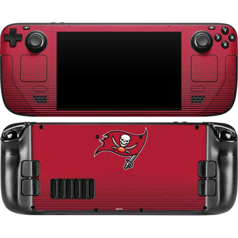 NFL Tampa Bay Buccaneers Breakaway Steam Deck Handheld Gaming Computer OLED Skin