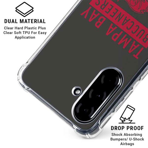 NFL Tampa Bay Buccaneers Brown Performance Series Galaxy A36 5G Clear Case