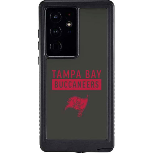 NFL Tampa Bay Buccaneers Brown Performance Series Galaxy S24 Ultra Waterproof Case