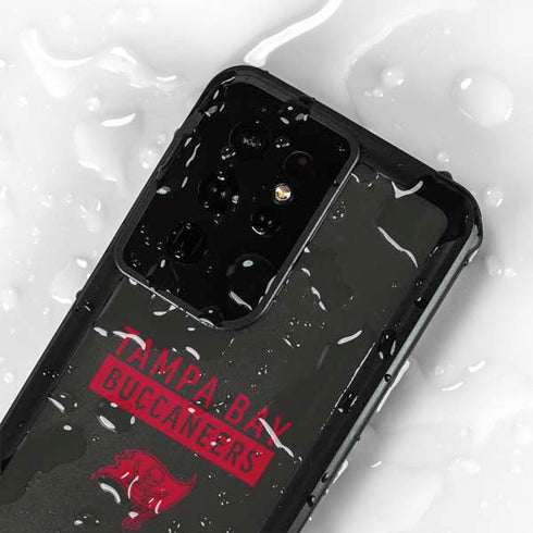 NFL Tampa Bay Buccaneers Brown Performance Series Galaxy S24 Ultra Waterproof Case