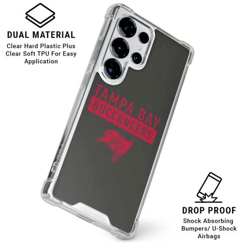 NFL Tampa Bay Buccaneers Brown Performance Series Galaxy S25 Ultra Clear Case