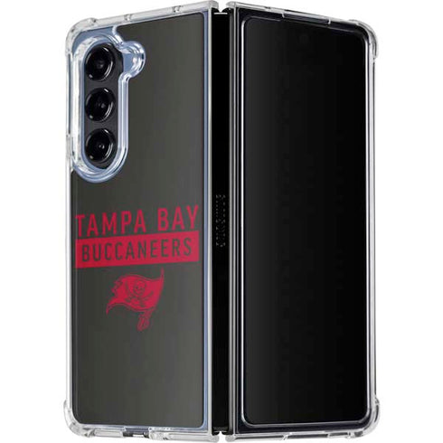 NFL Tampa Bay Buccaneers Brown Performance Series Galaxy Z Fold5 5G Clear Case