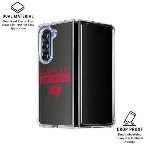 NFL Tampa Bay Buccaneers Brown Performance Series Galaxy Z Fold6 Clear Case