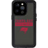 NFL Tampa Bay Buccaneers Brown Performance Series iPhone 15 Pro Waterproof Case