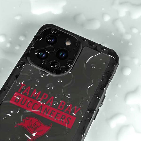 NFL Tampa Bay Buccaneers Brown Performance Series iPhone 15 Pro Waterproof Case