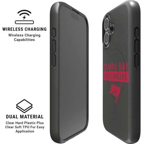 NFL Tampa Bay Buccaneers Brown Performance Series iPhone 16 Magsafe Impact Case
