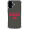 NFL Tampa Bay Buccaneers Brown Performance Series iPhone 16 Plus Clear Case