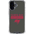 NFL Tampa Bay Buccaneers Brown Performance Series iPhone 16 Plus Clear Case
