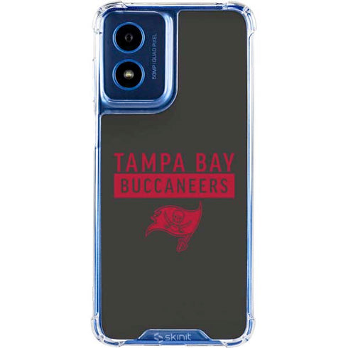 NFL Tampa Bay Buccaneers Brown Performance Series Moto G Play 4G (2024) Clear Case
