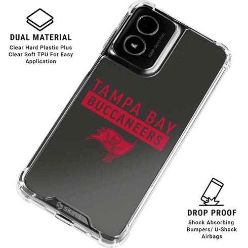 NFL Tampa Bay Buccaneers Brown Performance Series Moto G Power 5G (2024) Clear Case