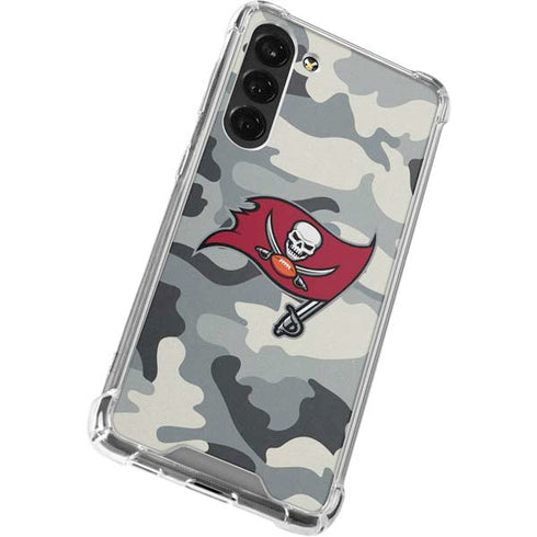 NFL Tampa Bay Buccaneers Camo Galaxy S24 FE Clear Case