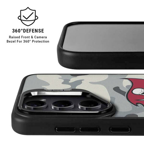 NFL Tampa Bay Buccaneers Camo Galaxy S24 FE Kickstand Case