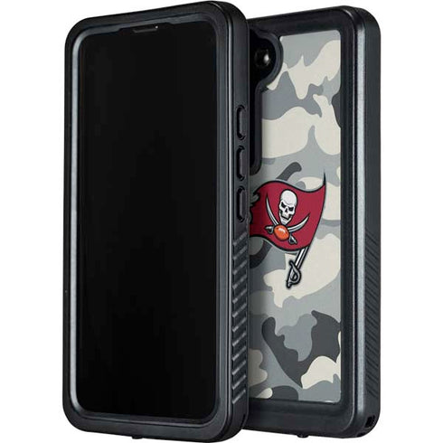 NFL Tampa Bay Buccaneers Camo Galaxy S24 Plus Waterproof Case
