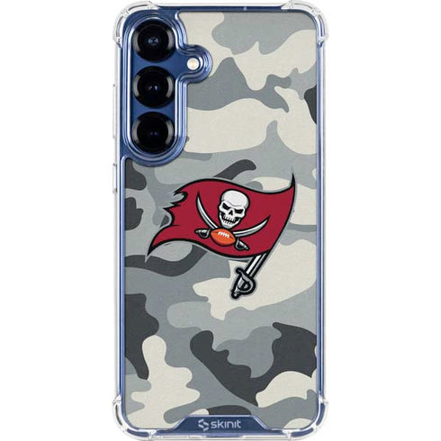 NFL Tampa Bay Buccaneers Camo Galaxy S25 Plus Clear Case