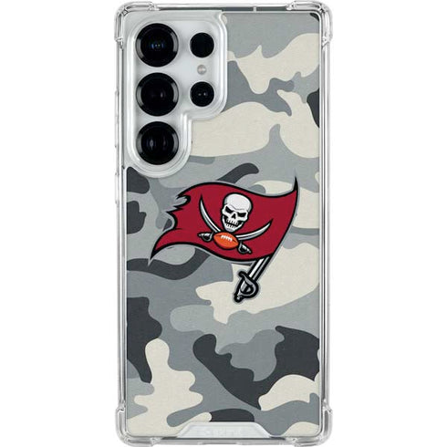NFL Tampa Bay Buccaneers Camo Galaxy S26 Ultra Clear Case