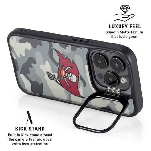NFL Tampa Bay Buccaneers Camo iPhone 13 Pro Kickstand Case