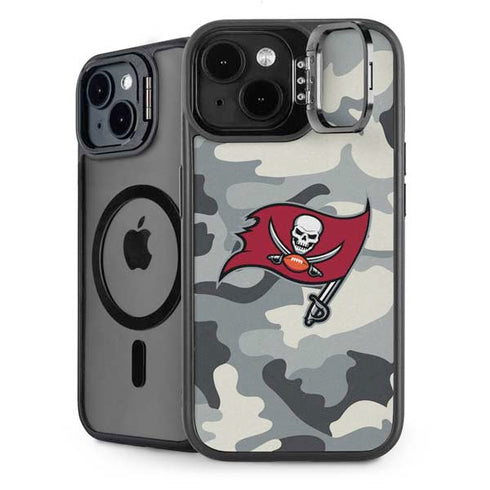NFL Tampa Bay Buccaneers Camo iPhone 14 Plus Kickstand Case
