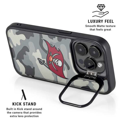 NFL Tampa Bay Buccaneers Camo iPhone 14 Pro Max Kickstand Case