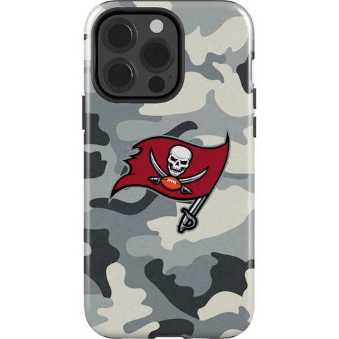 NFL Tampa Bay Buccaneers Camo iPhone 15 Pro Impact Case