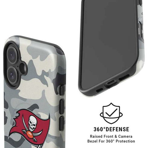 NFL Tampa Bay Buccaneers Camo iPhone 16 Magsafe Impact Case