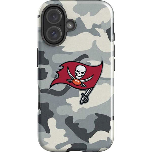 NFL Tampa Bay Buccaneers Camo iPhone 16 Plus Impact Case