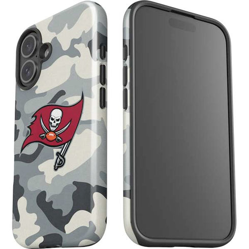 NFL Tampa Bay Buccaneers Camo iPhone 16 Plus Impact Case