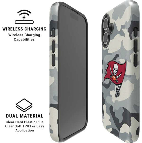 NFL Tampa Bay Buccaneers Camo iPhone 16 Plus Magsafe Impact Case
