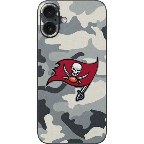 NFL Tampa Bay Buccaneers Camo iPhone 16 Plus Skin