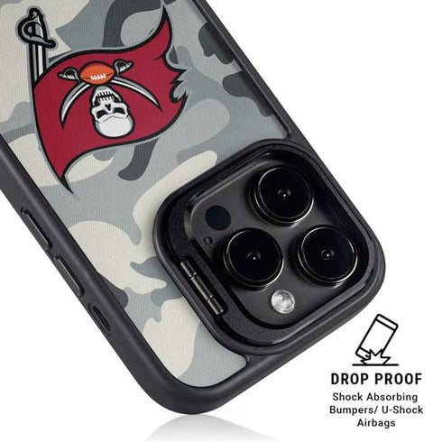 NFL Tampa Bay Buccaneers Camo iPhone 16 Pro Max Kickstand Case
