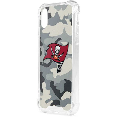 NFL Tampa Bay Buccaneers Camo iPhone XS Clear Case
