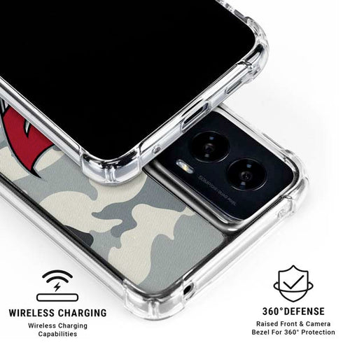 NFL Tampa Bay Buccaneers Camo Moto G Power 5G (2024) Clear Case