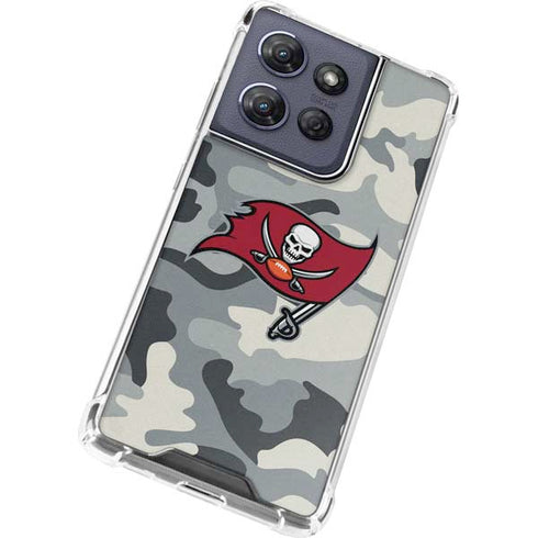 NFL Tampa Bay Buccaneers Camo Moto G Stylus 5G (2025) Clear Case