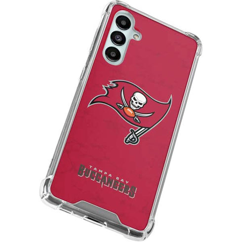 NFL Tampa Bay Buccaneers Distressed Galaxy A16 5G Clear Case