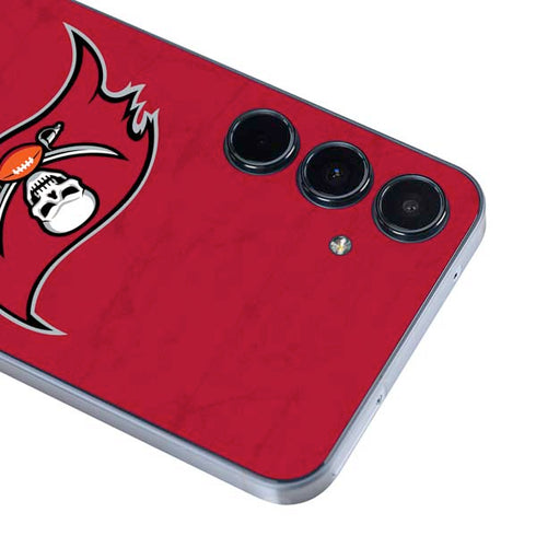 NFL Tampa Bay Buccaneers Distressed Galaxy A55 5G Skin