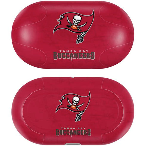 NFL Tampa Bay Buccaneers Distressed Galaxy Buds Plus Skin