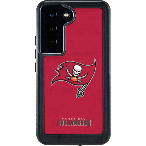 NFL Tampa Bay Buccaneers Distressed Galaxy S24 Waterproof Case
