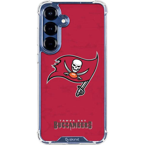 NFL Tampa Bay Buccaneers Distressed Galaxy S25 Plus Clear Case