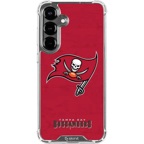 NFL Tampa Bay Buccaneers Distressed Galaxy S26 Clear Case