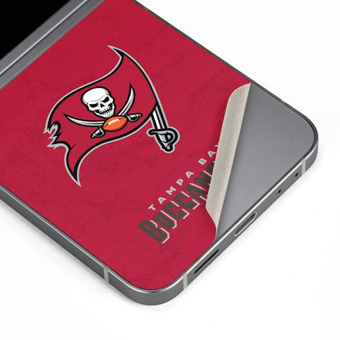 NFL Tampa Bay Buccaneers Distressed Galaxy Z Flip6 Skin