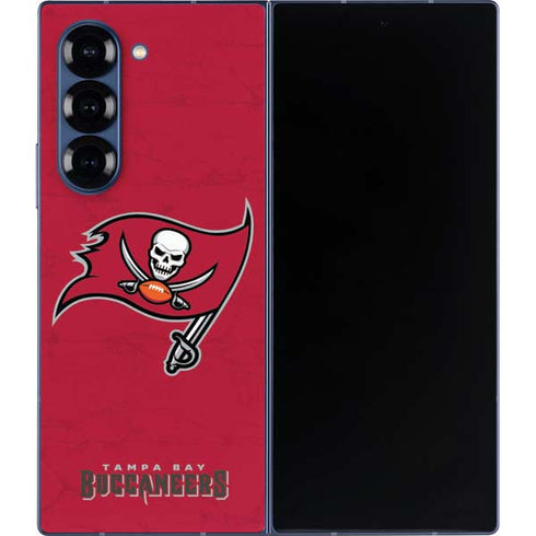 NFL Tampa Bay Buccaneers Distressed Galaxy Z Fold6 Skin