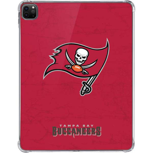 NFL Tampa Bay Buccaneers Distressed iPad Pro 11in (2024) Clear Case