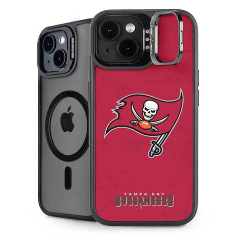 NFL Tampa Bay Buccaneers Distressed iPhone 15 Kickstand Case