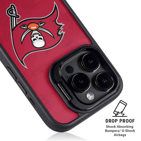NFL Tampa Bay Buccaneers Distressed iPhone 15 Pro Max Kickstand Case