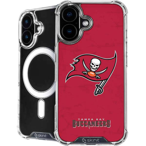NFL Tampa Bay Buccaneers Distressed iPhone 16 MagSafe Case