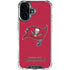 NFL Tampa Bay Buccaneers Distressed iPhone 16 Plus Clear Case